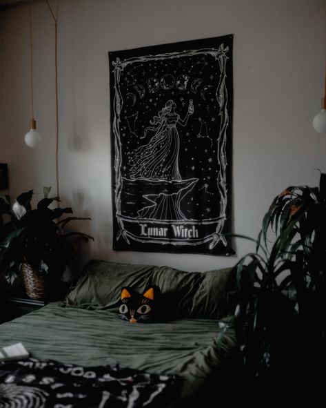 7 new tapestries have hit the site! Which one are you feeling? Find them all under new arrivals ✨ Witch Archetype, Witch Bedroom, Witch Bedroom Decor, Witch Bedrooms, Lunar Witch, Flag Hanging, Wall Flag, Photo Organization, Gothic Home Decor