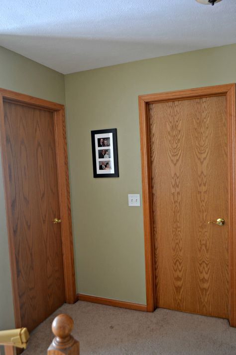 Ideas For Closet Doors, Wallpaper Closet Doors, Wallpaper Makeover, Wallpaper Closet, Interior Door Makeover, Closet Doors Painted, Incredible Wallpaper, Painted Closet, Oak Interior Doors