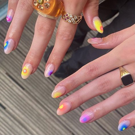 Orb Nails, Pjo Hoo, Gel Extensions, Manchester, Nail Art, Rainbow, Nails, On Instagram, Instagram