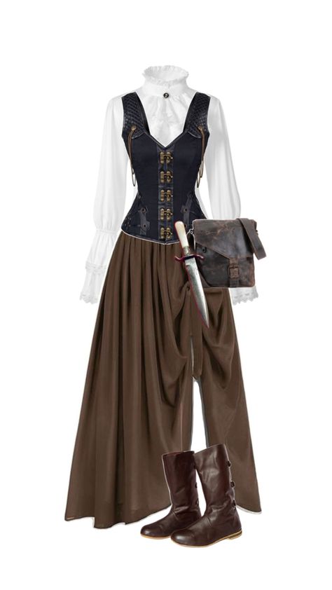 Narnia Costumes, Medieval Outfit, Pirate Dress, Pirate Outfit, Fair Outfits, Old Fashion Dresses, Witch Outfit, Fantasy Dress, Themed Outfits