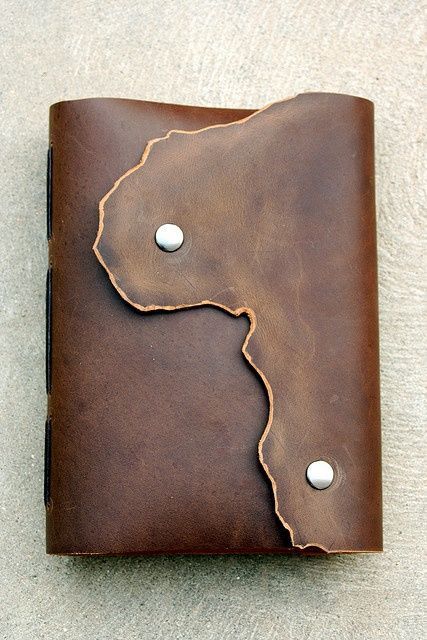 Africa: - Commissioned Journal by Smile And Wave on Flickr. Handmade Journals Diy, Journal Black, Leather Book Covers, Smile And Wave, Leather Craft Projects, Diy Wallet, Leather Art, Black Families, Handmade Journals