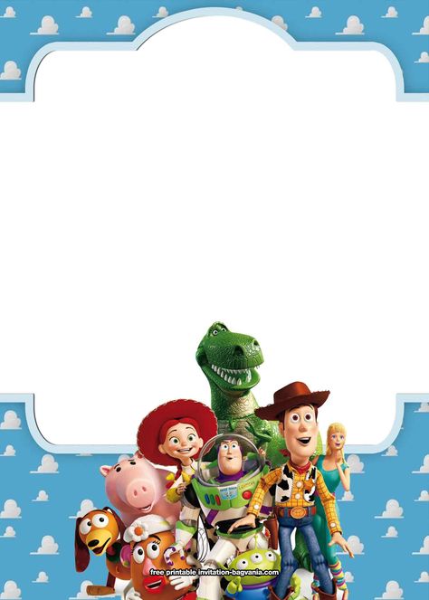 Nice FREE Toy Story 4 Birthday Invitation Templates #free #freeinvitation2019 #birthday #disney #invitations #invitationtemplates Free Frozen Invitations, Toy Story 4 Birthday, Toy Story Printables, Story Invitation, Toy Story Invitations, Toy Story Party Decorations, Frozen Invitations, Toy Story Baby, Printable Toys