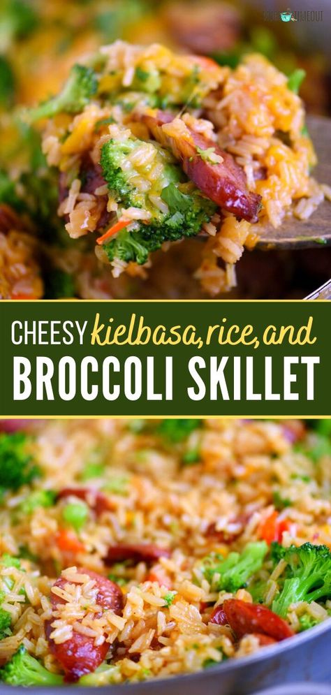 Kielbasa Broccoli Cheese, Turkey Kielbasa And Rice Recipes, Meal Prep Keilbasa, Cheesy Kielbasa Rice And Broccoli Skillet, Sausage Rice Broccoli Cheese, Easy Dinner Recipes Keilbasa, Instant Pot Recipes With Sausage, Kielbasa And Wild Rice Recipes, Meals With Kalabasa