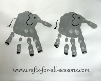 Handprint Elephant, Elephant Handprint, Preschool Animals, E Is For Elephant, Elmer The Elephants, Zoo Crafts, Zoo Animal Crafts, Circus Crafts, Abc Crafts