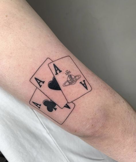 Card Deck Tattoo, Deck Of Cards Tattoo, Playing Cards Tattoo, Aces Tattoo, Playing Card Tattoo, Portuguese Tattoo, Cards Tattoo, Playing Card Tattoos, Ace Tattoo