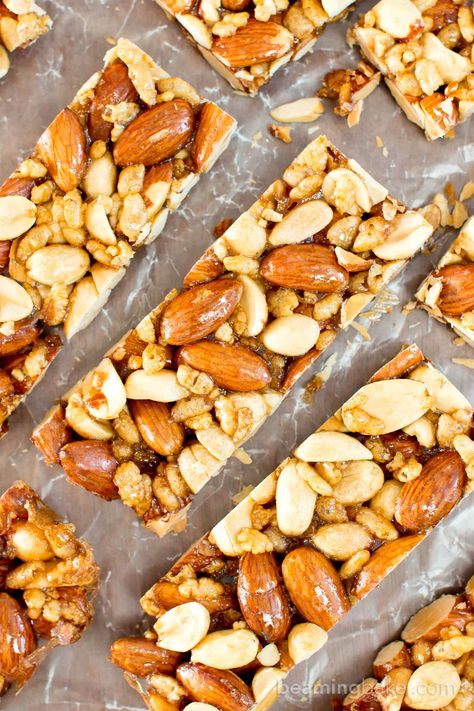 Homemade Kind Bars, Vegan Copycat, Peanut Bars, Beaming Baker, Bars Recipes Healthy, Make Granola, Kind Bar, Healthy Snack Bars, Butternut Soup