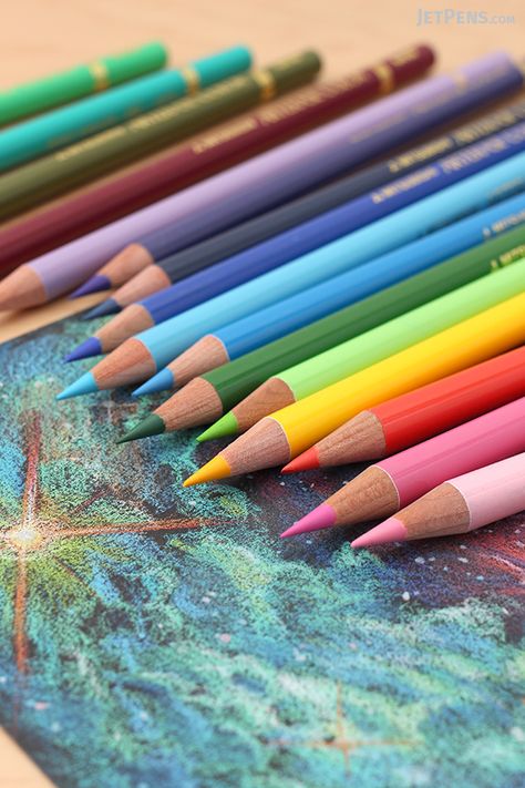 In addition to being blendable and fully erasable, Uni Arterase Colored Pencils are also opaque on both light and dark papers. Design, Coloured Pencils, Tattoo Design Ideas, Color Pencils, Light And Dark, Colored Pencils, Vivid Colors, Design Ideas, Pencil