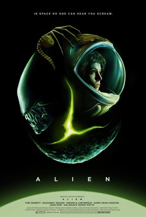 Aliens Movie Art, Alien Movie 1979, Alien Movie Poster, Creature Movie, Alien Movies, Colonial Marines, Arte Zombie, Alien Movie, Alien 1979