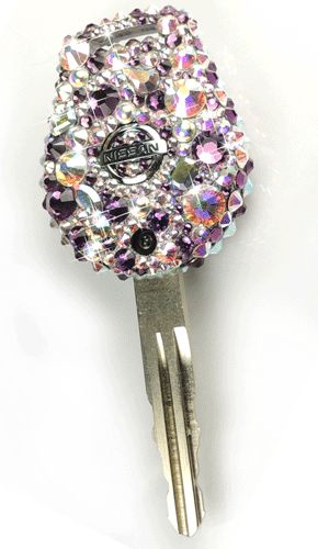 Crystal Car Keys | Crystal Converse | Crystal Beauty Products | Crystal Covered Headphones | Crystal Covered Guitars | Made With Swarovski Elements | Gallery | CrystalSkins.co.uk Pink Keys, Pink Honda, Bling Car, Rhinestone Designs Pattern, Bling Car Accessories, Crystal Phone Case, New Car Accessories, Girly Car Accessories, Car Deco