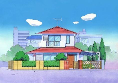 House of Nohara | Crayon Shin-chan Wiki | Fandom Shin Chan House Drawing, Shinchan's House, Shinchan House Drawing, Shin Chan House, Shinchan House, Nohara Family, Archi Sketches, Anime Houses, Shin Chan Wallpapers