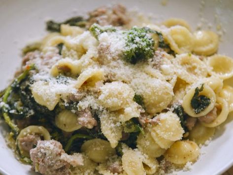 Orecchiette With Broccoli Rabe And Sausage, Broccoli Rabe And Sausage Pasta, Broccoli Rabe And Sausage, Broccoli Rabe Recipe, Italian Feast, Sausage Recipe, Broccoli Rabe, Italian Foods, Pasta Pasta