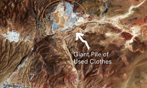 Fashion fallout: Mountain of clothes in Chile now visible from space Deserts Of The World, Atacama Desert, Put Things Into Perspective, Bunny House, Invasive Plants, Satellite Image, Cheap Fabric, Growing Flowers, Delicate Flower