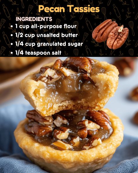 Pecan Tassies Miniature Christmas Cookies, Pecan Pie Cups Easy, Nut Cup Cookies, Best Pecan Tassies Recipe, Pecan Pie Tassies Recipe, Pampered Chef Pecan Tassies, Pecan Bites Easy, Carmel Turtles Pecan Cookies, Mini Pecan Tassies