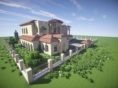 I wish I could live in this house. It's a great design.  I just love minecraft Mansion Minecraft, Villa Minecraft, California Mansion, Minecraft Houses Xbox, Modern Minecraft Houses, Minecraft Houses Survival, House Mansion, Minecraft Mansion, Minecraft Houses Blueprints