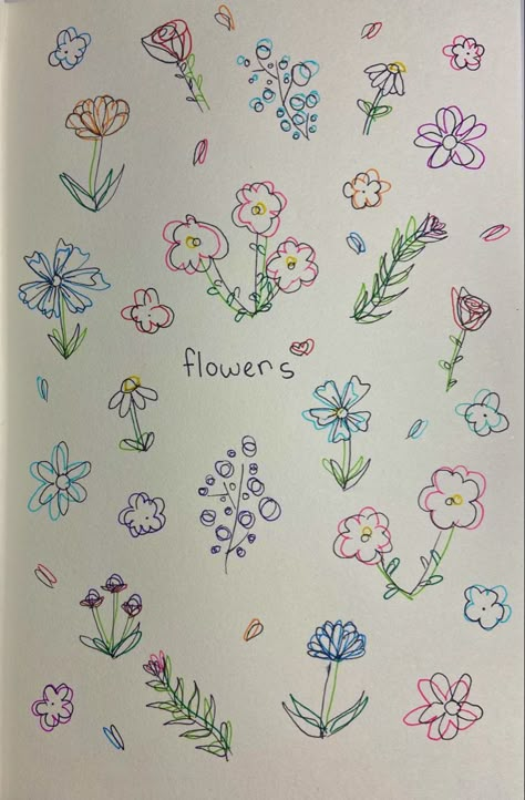 #flowerdraw #flowers #drawingideas #scketchbookideas #drawing Cute Aesthetic Flower Drawings, Flowers Easy, Mini Flower Doodles, Dainty Flower Drawing, Easy Tiny Drawings, Little Flowers Drawing, Types Of Flowers Drawing, Tiny Flowers Drawing, Flower Doodles Aesthetic