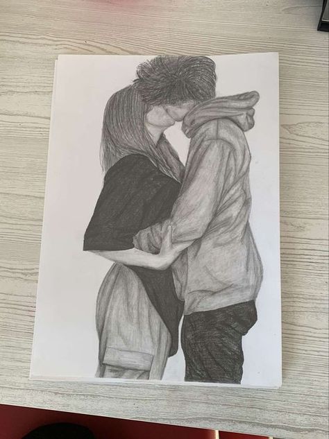 Cute Couple Sketches, Ideas Sketch, Romantic Drawing, Sketches Of Love, Soulmate Sketch, Tender Moments, Couple Drawing, Different Person, Couple Sketch