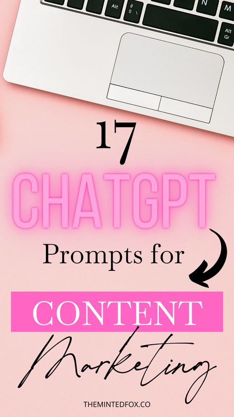 17 Chat GPT Prompts for Content Creation #socialmedia #chatgpt #contentcreation #tips Social Media Prompts For Small Business, How To Learn Social Media Marketing, Instagram Blogger Ideas, Content Aesthetic Ideas, Canva Marketing Ideas, Chat Gtp Ideas, Free Advertising Ideas, Small Business Content Ideas, Blog Content Ideas