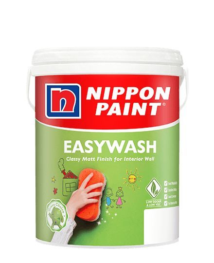 Nippon Vinilex EasyWash is a premium eco and health friendly interior paint specially formulated for easy cleaning. Interior Wall Colors, Nippon Paint, Interior Wall Paint, Fiber Board, Washable Paint, Paint Types, White Product, Cat Painting, White Interior