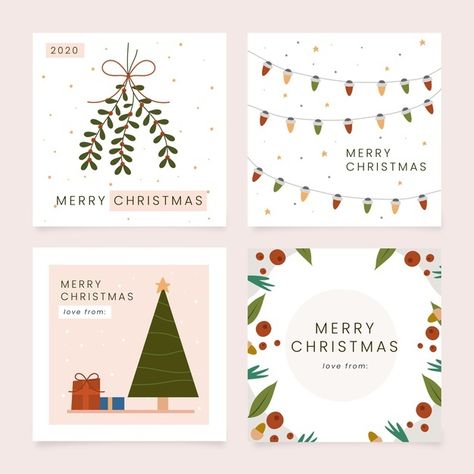 Cute Christmas Cards Diy, Drawn Christmas Cards, Gift Card Christmas, Christmas Illustration Design, Hand Drawn Christmas Cards, Christmas Gift Cards, Hand Drawn Christmas, Digital Christmas Cards, Holiday Card Template