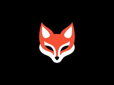 Fox Logo by Lucian Radu on Dribbble Fox Icon, Fox Logo Design, Monkey Puppet, Japanese Fox, Lion Mask, Fox Logo, Wolf Moon, Fox Art, Pirate Theme