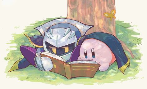 Kirby And Meta Knight Matching Pfp, Meta Knight And Kirby, Kirby And Meta Knight, Intj Characters, Kirby Memes, Kirby Games, Kirby Stuff, Kirby Character, Meta Knight