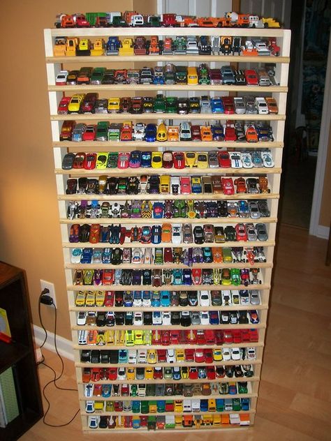 hotwheels cubby Hotwheels Storage Ideas, Hotwheels Display Ideas, Hot Wheels Storage Display, Hot Wheels Diy, Toddler Car Bed, Hot Wheels Display Case, Hot Wheels Storage, Hot Wheels Room, Toy Car Storage