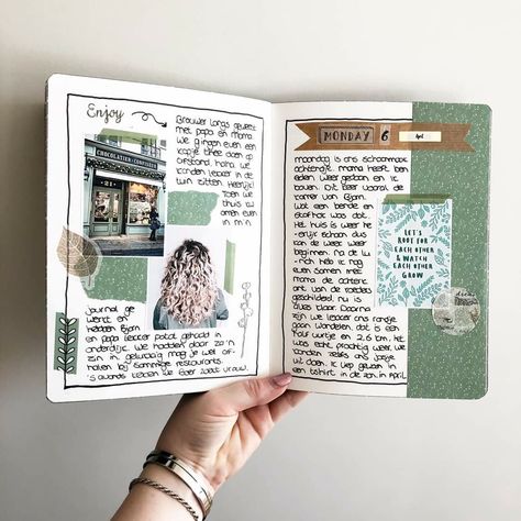 Diary Lettering Journal Ideas, Logbook Ideas Design, Pretty Scrapbook Ideas, Diary Asthetic Ideas, Reading Journal Scrapbook, Scrapbook Design Ideas Projects, Scatch Book Ideas, Picture Journal Ideas, Creative Journal Ideas Scrapbooking