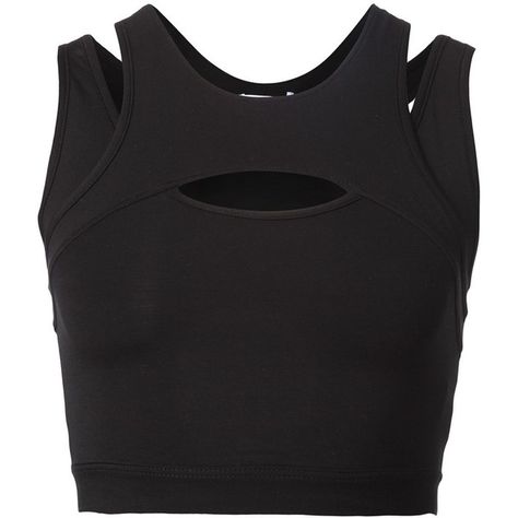 Helmut Lang Cutout Crop Top (€120) ❤ liked on Polyvore featuring tops, crop tops, shirts, black, tank tops, crop shirt, cut-out shirts, helmut lang top, cut-out crop tops and shirt crop top Acubi Tops, Cutout Tops, Crop Tops Shirts, Cutout Shirts, Cutout Crop Top, Shirt Crop Top, Cropped Shirts, Fotografi Digital, Shirts Black