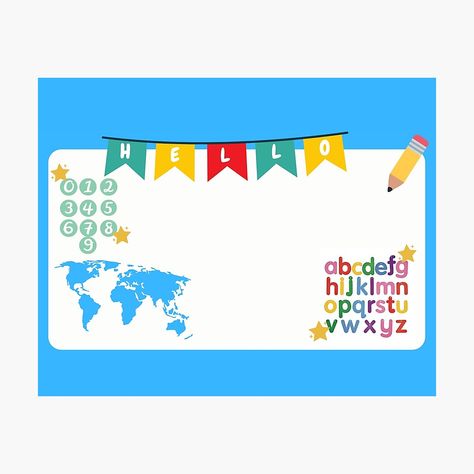 Get my art printed on awesome products. Support me at Redbubble #RBandME: https://www.redbubble.com/i/photographic-print/ESL-Teacher-Fun-Colourful-Classroom-Background-Online-Teacher-Palfish-Vipkid-by-bridieelliott/50929107.6Q0TX?asc=u Online Classroom Background, Palfish Classroom Background, Colourful Classroom, Online English Teacher, Classroom Background, Online Teacher, English Teaching Resources, Esl Classroom, Teaching English Online