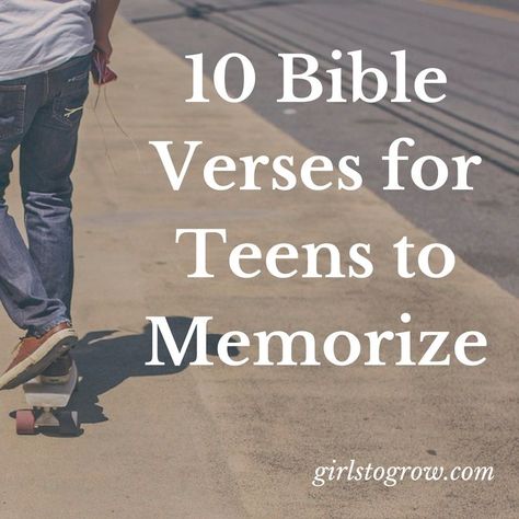 Life Bible Verses, Quotes For Teens Girls, Bible Verses For Girls, Bible Verses For Teens, Teen Ministry, Youth Bible Study, Verses For Kids, Learning And Growing, Scripture Memorization