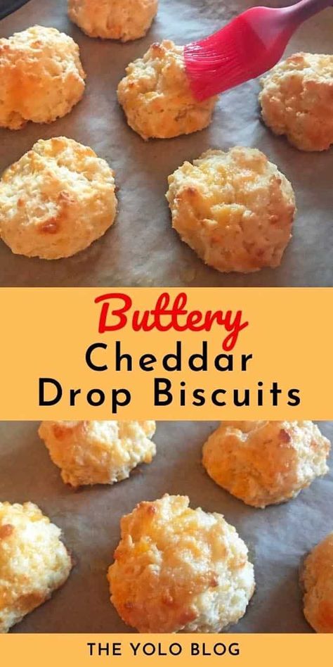 Cheddar Drop Biscuits, Homemade Drop Biscuits, Buttermilk Drop Biscuits, Cheddar Cheese Biscuits, Easy Drop Biscuits, Bread Ring, Drop Biscuits Recipe, Biscuits From Scratch, Bread To Make