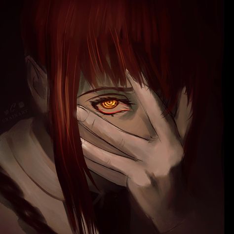 Makima Fanart Creepy, Creepy Makima Art, Makima Scary, Makima Art, Steam Avatar, Slice Of Life Anime, Chainsaw Man, Dark Anime, Male Art