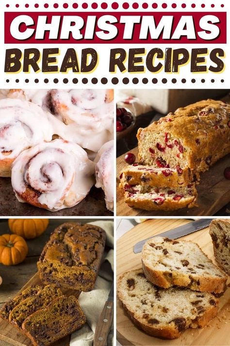 Kick off your holiday feast with these Christmas bread recipes! From panettone to scones to wreath bread, your guests won't be able to resist these delicious breads. No Knead Christmas Bread, Holiday Yeast Bread Recipes, Christmas Sweet Breads, Best Christmas Bread Gifts, Breads To Make For Christmas Gifts, Christmas Yeast Bread Recipes, Holiday Breads Christmas, Christmas Sweet Bread Recipes, Christmas Quick Bread Recipes