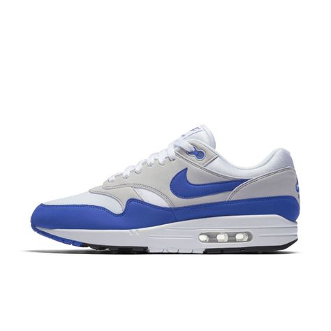 Air Max 1 Og, 1 Anniversary, Marathon Running Shoes, Nike Air Max 1, Air Max 1, Running Shoes Sneakers, Blue Suede, Grey Leather, Air Max Sneakers