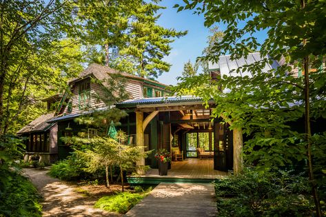 Kenneth Irving Is Shopping His 483-Acre Maine Retreat for $10 Million - WSJ Family Compound, Wilderness Retreat, Guest Cabin, Top Architects, Building Companies, Entrance Gates, Wall Street Journal, Bouldering, Luxury Homes