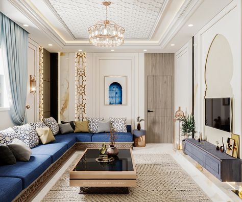 ANDALUSIAN MAJLIS :: Behance Modern Andalusian Interior, Andalusian Interior Design, Andalusian Interior, Architecture Interior Design, Autodesk 3ds Max, Architecture Interior, Future House, 3ds Max, Adobe Photoshop