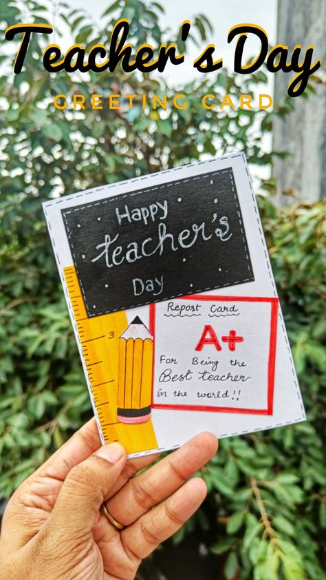 teachers day card, teachers day greeting card, diy teachers day card, art, drawing, craft, craft ideas, diy, diy ideas, teachers day, teachers day card making, how to make greeting card, greeting card, beautiful greeting making, greeting card making, diy card, handmade teachers day card, how to make teachers day card, teachers day card easy, teachers day card ideas, teachers day gift ideas, teachers day drawing, shorts, video, shorts video, youtube shorts, viral, teachers day bookmark, teachers Teachers Day Cards Handmade Creative Diy, Easy Card Ideas For Teachers, Teachers Day Card For Favourite Teacher, Happy Teachers Day Small Card, Teachers Day Card History Teacher, Grating Card For Teachers Day, Teacher's Day Greeting Card Handmade, Teachers Day Notes Ideas, Teachers Day Gifts Handmade Diy