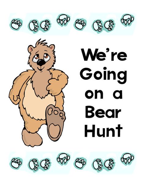 We're Going on a Bear Hunt Lapbook and Printables Going On A Bear Hunt Printables, Ecse Activities, Story Baskets, Kindergarten Readiness Checklist, Bears Preschool, Flannel Stories, Traveling Circus, Animals That Hibernate, Going On A Bear Hunt