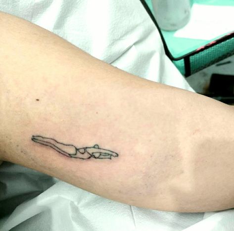 Swimming tattoo Swimming, Tattoos, Black, Lifeguard Tattoo, Tattoo Single Needle, Swimming Tattoo, Infinity Tattoo