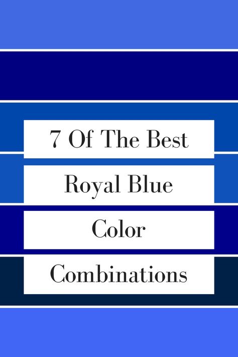 Best Royal Blue Paint Colors, How To Pair Royal Blue Color, Royal Blue Dining Room Decor, Colors That Match Royal Blue, Royal Blue Fall Outfits, Blues That Go Together, Outfits With Royal Blue Pants, Royal Blue Complementary Colors, Cobalt Blue Pants Outfit Winter