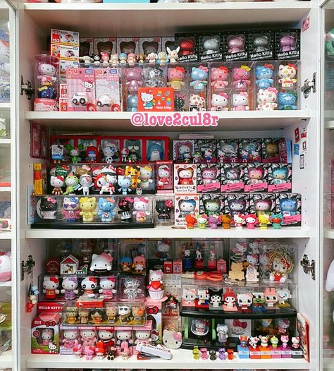 Joy on Instagram: “My completely ridiculous day of Hello Kitty organizing!! 🥰♥️ ⠀ ⠀⠀ ⠀⠀ ⠀⠀ #vinyl #figures #collection #tokidoki #hellokitty #sanrio…” Organizing Vinyl, Tokidoki Collection, Sanrio Aesthetic, Vinyl Figures, Hello Kitty, Kitty, Vinyl, On Instagram, Quick Saves