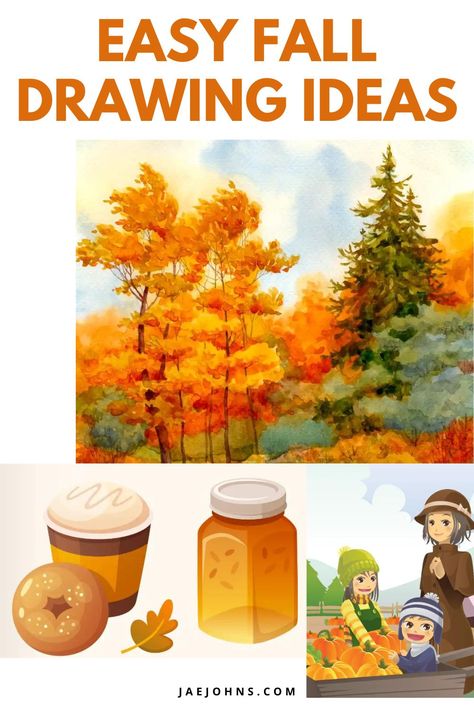 Do you want something easy to draw that conveys the fall season? Are you looking for fall drawing ideas that you can draw in minutes? The post 27 Fall Drawing Ideas (Easy & Fun) appeared first on Jae Johns. Fall Themed Drawings, Something Easy To Draw, Autumn Drawing Ideas, Careers In Art, Acorn Drawing, Cool Designs To Draw, Fall Drawing Ideas, Drawing Fall, 2023 Bullet Journal