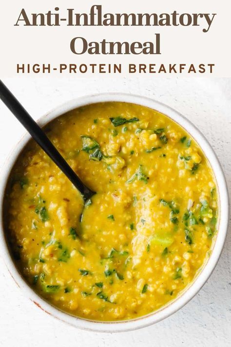 High-Protein Savory Oatmeal Breakfast Ideas Oatmeal Bowls, Healthy Savory Oatmeal, High Protein Savoury Breakfast, Savory Oats Recipes Breakfast, How To Make Protein Oatmeal, Oatmeal Uses, Healthy High Protein Savory Breakfast, High Protein High Fiber Breakfast Ideas, Savoury Oatmeal Breakfast