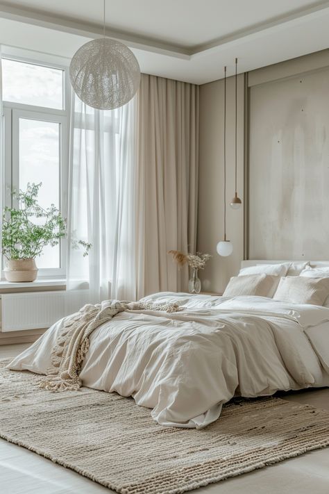 15 Elegant Neutral Bedroom Ideas for a Serene Sanctuary – Everyday Inspo Neutral Bedroom Ideas, Being Boring, Cozy Desk, Feminine Bedroom, Neutral Bedrooms, Light Wood Floors, Clean Bedroom, Neutral Bedroom, Teen Bedroom