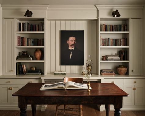 A Cozy Home to Beat the Winter Blues | Lark & Linen Tiffany Leigh Design, Living Room Den, Drapery Panels, Velvet Chair, Velvet Sofa, Cozy House, Dark Wood, Office Design, Bookshelves