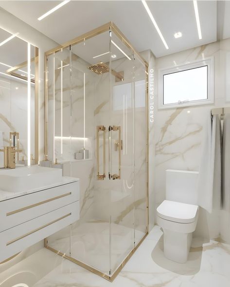 Bathroom Interior Design Luxury, Toilet And Bathroom Design, Elegant Bathroom Design, Bathroom Decor Luxury, Washroom Design, Bathroom Design Decor, Bathroom Inspiration Decor, Bathroom Design Luxury, Elegant Bathroom