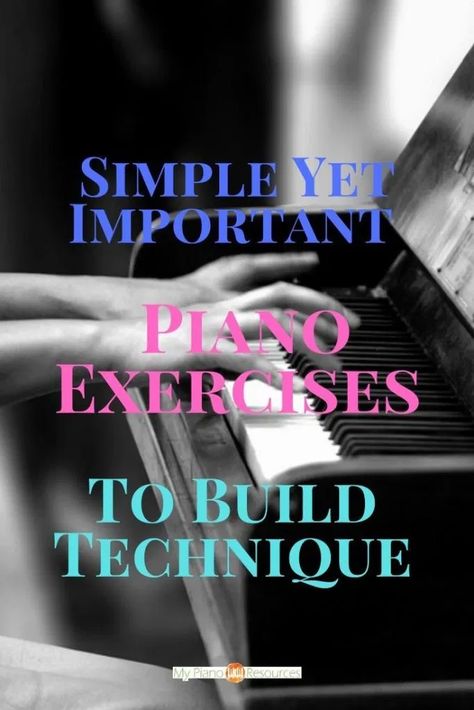 Playing The Piano, Piano Exercises For Beginners, Piano Tips, Piano Technique, How To Learn Piano By Yourself, Free Piano Lessons For Beginners, Piano Technique Exercises, Hanon Piano Exercises, How To Teach Yourself Piano