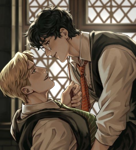 Draco malfoy and Harry Potter | Verbartt1 Draco Malfoy And Harry Potter, Malfoy And Harry, Harry Potter Art Fanart, Darry Fanart, Fem Harry Potter, Draco Malfoy Fanart, Drarry Fanart, Harry Draco, Gay Harry Potter