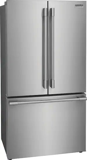 Frigidaire Professional 23.3 Cu. Ft. French Door Counter-Depth Refrigerator Stainless Steel-PRFG2383AF Frigidaire Professional Refrigerator, Frigidaire Professional, Counter Depth French Door Refrigerator, Undercounter Refrigerator, Large Storage Bins, Counter Depth Refrigerator, Frigidaire Refrigerator, Kitchen Home Office, Cottage Style Home