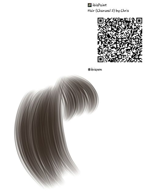 Brush Qr Code, Kpop Images, Paint Brush Drawing, Pola Kotak, Brush Code, Drawing Hair Tutorial, Paint Brush Art, Brush Drawing, Palette Art